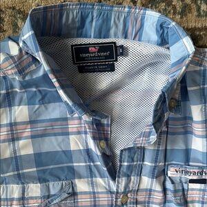 Vineyard Vines Blue Plaid Harbor Shirt